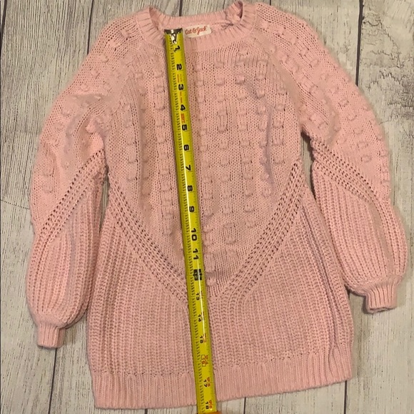 Girls’ Pink Sweater Tunic - 4T - Picture 2 of 5